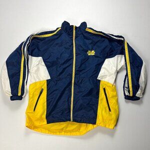 Vintage University Michigan Logo 7 Mens Windbreaker Jacket Sz L UM Wolverines
